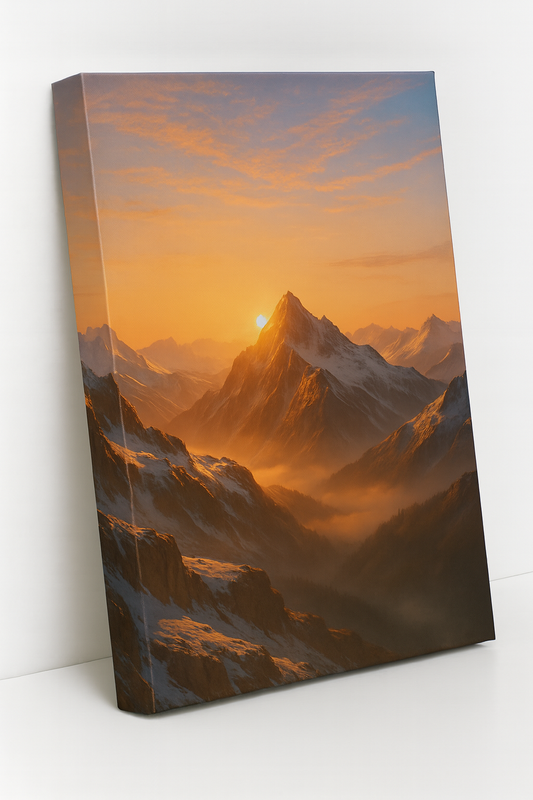 Golden Sunrise - Wall Poster Canvas - 20 X 30 Inches